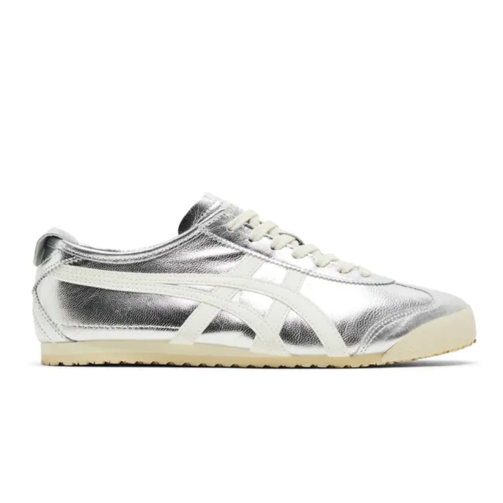 NWT Onitsuka Tiger Silver/Off-White Mexico 66 Sneakers